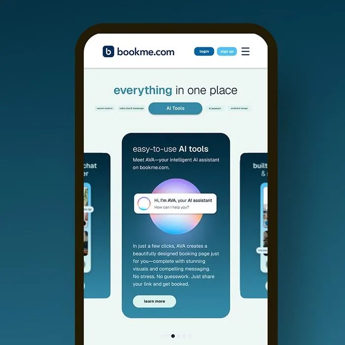 BookMe.com - Custom Website Design & Development 2