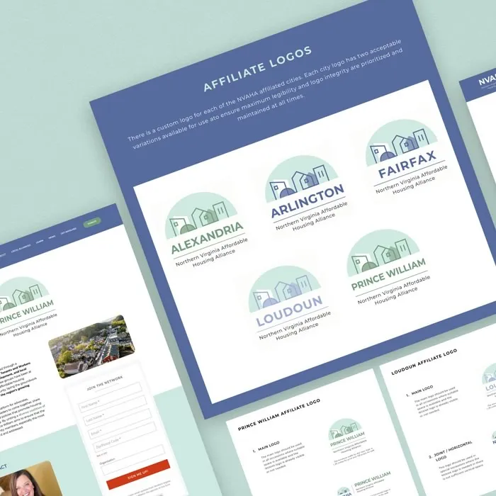 Northern Virginia Affordable Housing Alliance - Designing NVAHA's Custom Logo & Brand 2