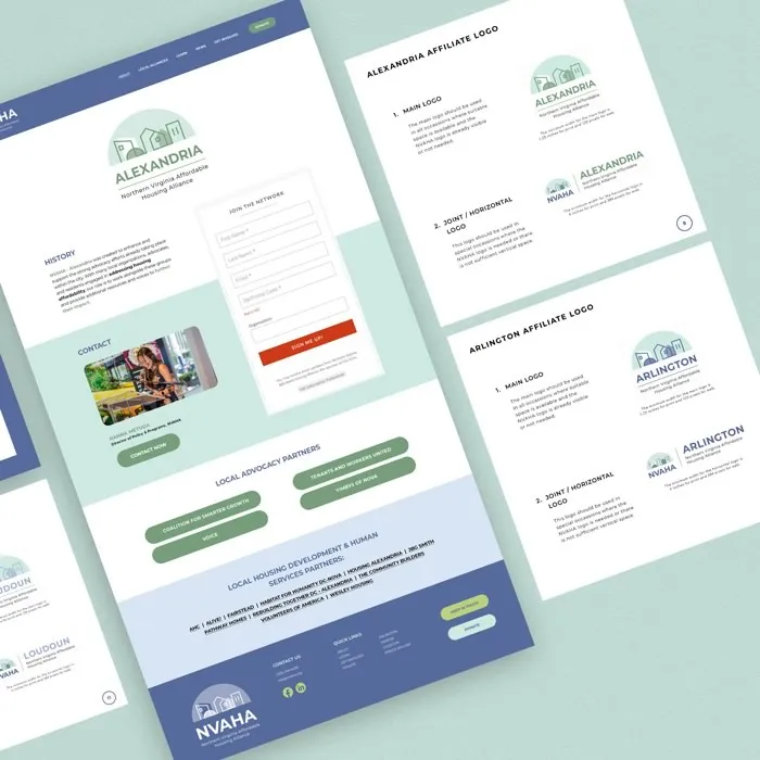 Northern Virginia Affordable Housing Alliance - Designing NVAHA's Custom Logo & Brand 3