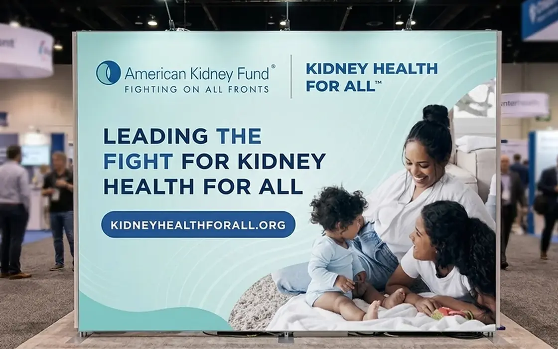 American Kidney Fund Kidney Health for All conference booth